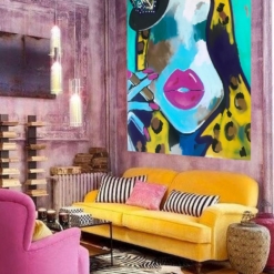 woman with lipstick interior